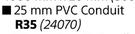 Builders PVC Conduit 25 mm-Each