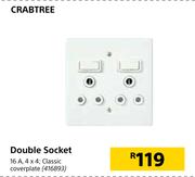 Crabtree Double Socket
