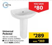 Betta Universal Pedestal 165 mm x 630 mm (White Ceramic)