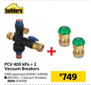 Builders PCV 400 kPa + 2 Vacuum Breakers SABS Approved