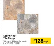 Ledro Floor Tiles Range 500 mm x 500 mm-Per Sqm