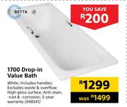 Betta 1700 Drop In Value Bath