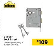 Builders 3-Lever Lock Insert 