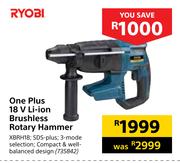 Ryobi One Plus 18V Li-Ion Brushless Rotary Hammer XBRH18