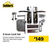 Builders 3-Lever Lock Set
