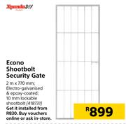 Xpanda DIY Econo Shootbolt Security Gate 2m x 770mm