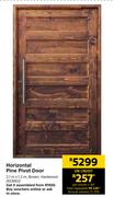 Horizontal Pine Pivot Door 2.1m x 1.2m