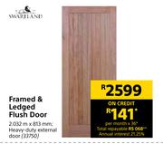 Swartland Framed & Ledged Flush Door