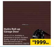 Hydro Roll Up Garage Door 2.4m x 2.1m-Each