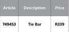Castor & Ladder Steel Self Lock Scaffolding (Tie Bar) 749453