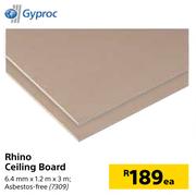Gyproc Rhino Ceiling Board 6.4mm x 1.2m x 3m-Each