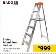 Badger 6 Step Aluminium Ladder 1.8m 