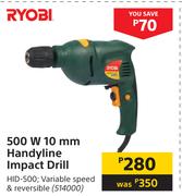 Ryobi 500W 10mm Handyline Impact Drill