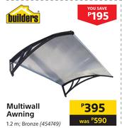 Builders Multiwall Awning 1.2m