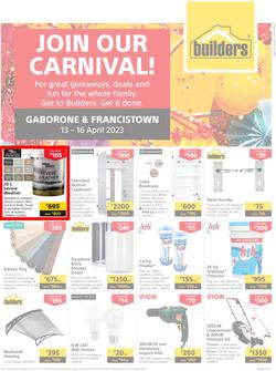 Builders Botswana : Join Our Carnival (13 April - 16 April 2023), page 1