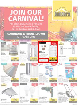 Builders Botswana : Join Our Carnival (13 April - 16 April 2023), page 1