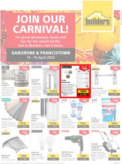 Builders Botswana : Join Our Carnival (13 April - 16 April 2023), page 1