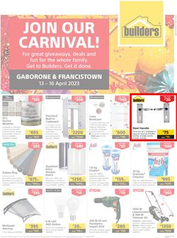 Builders Botswana : Join Our Carnival (13 April - 16 April 2023), page 1