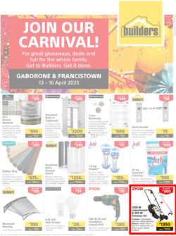 Builders Botswana : Join Our Carnival (13 April - 16 April 2023), page 1