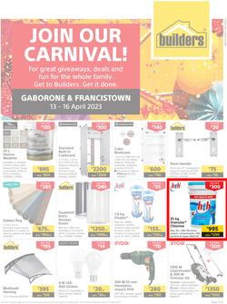 Builders Botswana : Join Our Carnival (13 April - 16 April 2023), page 1
