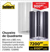 Builders Chuveiro de Quadrante- cada