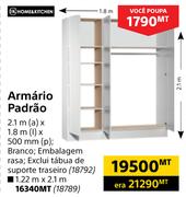 Home&Kitchen Armario Padrao 2.1m (a) x 1.8m (l) x 500mm (p)