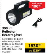 300 lm Reflector Recarregavel