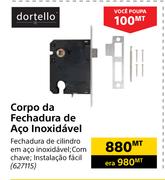 Dortello Corpo da Fechadura de Aço Inoxidável