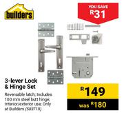 Builders 3 Lever & Hinge Set