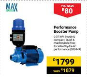 Max Pump Performance Booster Pump