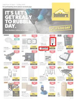 Builders Inland : It's Let's Get Ready To Ready to Rubble Day (16 April - 13 May 2024), page 1