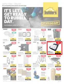Builders Inland : It's Let's Get Ready To Ready to Rubble Day (16 April - 13 May 2024), page 1