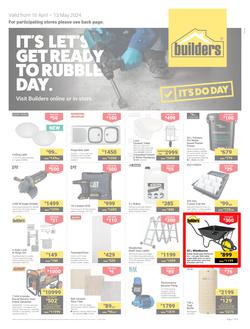 Builders Inland : It's Let's Get Ready To Ready to Rubble Day (16 April - 13 May 2024), page 1