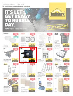 Builders Inland : It's Let's Get Ready To Ready to Rubble Day (16 April - 13 May 2024), page 1