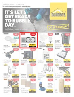 Builders Inland : It's Let's Get Ready To Ready to Rubble Day (16 April - 13 May 2024), page 1