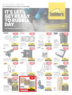 Builders Inland : It's Let's Get Ready To Ready to Rubble Day (16 April - 13 May 2024), page 1