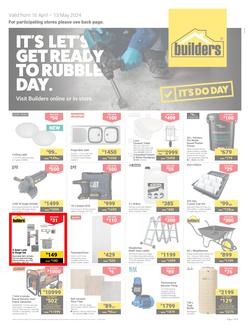 Builders Inland : It's Let's Get Ready To Ready to Rubble Day (16 April - 13 May 2024), page 1