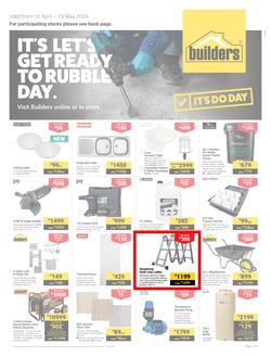 Builders Inland : It's Let's Get Ready To Ready to Rubble Day (16 April - 13 May 2024), page 1