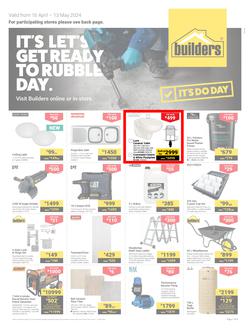 Builders Inland : It's Let's Get Ready To Ready to Rubble Day (16 April - 13 May 2024), page 1