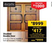 Dortello Studded Double Door