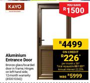 Kayo Aluminium Entrance Door