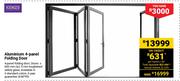 Kenzo Aluminium 4 Panel Folding Door
