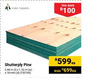 York Timbers Shutterply Pine-Each
