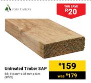 York Timbers Untreated Timber SAP-Each