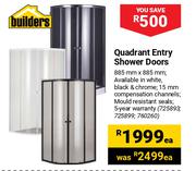 Builders Quadrant Entry Shower Doors-Each