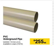 PVC Underground Pipe-Each
