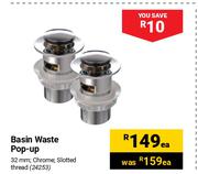 Basin Waste Pop Up