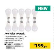 A60 Value 10 Pack-Per Pack