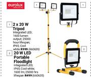 Eurolux 2 x 20W Tripod
