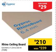 Gyproc Rhino Ceiling Board 6.4mm x 1.2m x 3.0m